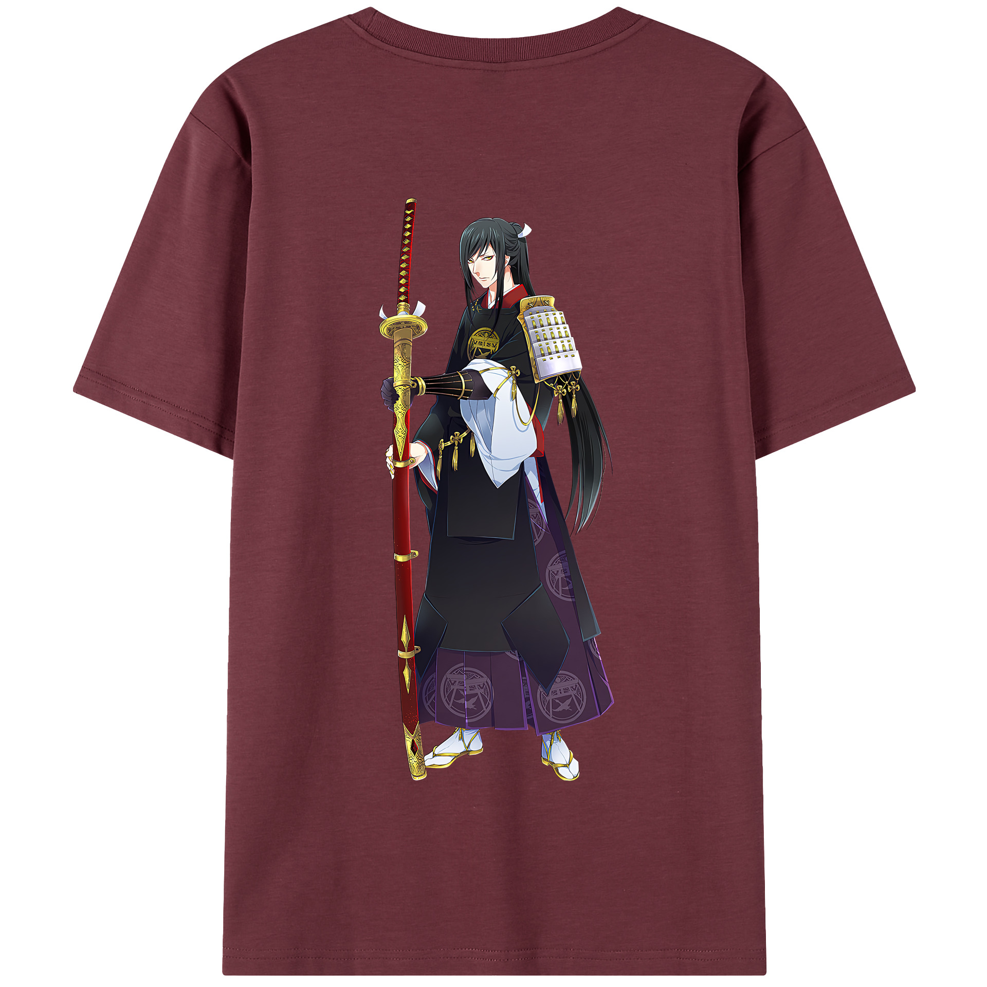 （画像用） 刀剣乱舞 Touken Ranbu 綿100％半袖Tシャツ（背面プリント）